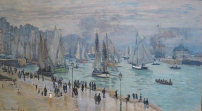 Fishing Boats Leaving the Port, Le Havre by Claude Monet